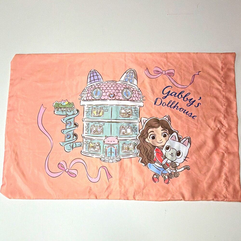Gabby's Dollhouse Gabby Pink Kids Pillowcase 20 x 30 in Polyester